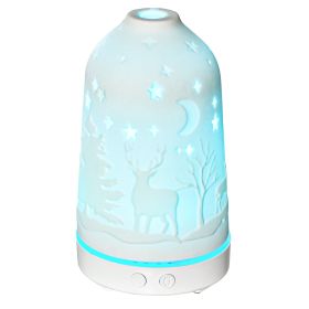 HOMCOM 100ml Aroma Diffuser Essential Oils Humidifier, 7 Colors LED, 2 Mist Mode, Timer, Auto-off Feature for Relaxation