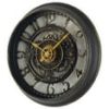Mainstays Indoor Round 11.5" Oil Rubbed Bronze Cutout Gear Industrial Analog Wall Clock with Arabic Numbers