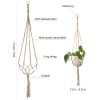 Macrame Plant Hanger Vintage Rope Basket Outdoor Pot Holder Flower Garden