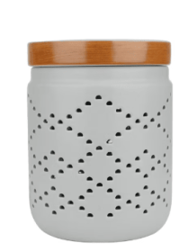Better Homes & Gardens Ceramic Wax Candle Warmer, Grey