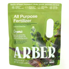 Arber Organic All-Purpose Fertilizer with Moisture Control 3lb