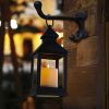 Vintage Lantern Decorative LED Flickering Flameless Candle with Timer
