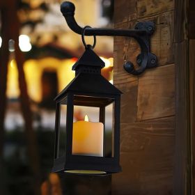 Vintage Lantern Decorative LED Flickering Flameless Candle with Timer