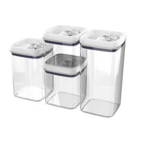 Canister Pack of 4, Flip-Tite® Square Food Storage Container Set