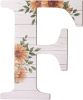 Large Wooden Letters 12 Inch Rustic Wooden Letters F for Wall Decor Home Wood Letters Sunflower Big Wood Wall Letters Decor for Living Room Bedroom Pa