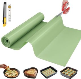 Silicone Baking Mat, 12 IN x 6 FT Free Cutting Baking Sheet,Non-Stick Reusable Dough & Pastry Mat,Non-Slip Silicone Mat Roll for Air Fryer Liner