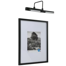 16"x20" Gallery Frame with Wall Mount Light, Matted for 8"x10" Picture