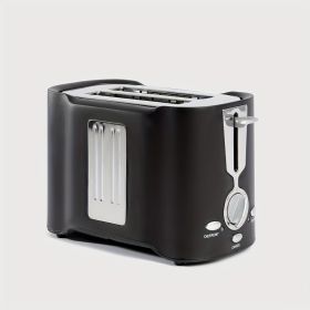 2 Slice Toaster, Quick & Even Results Every Time, Wide Slots Fit Any Size Bread Drop-Down Crumb Tray for Easy Clean Up, Stainless
