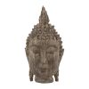 6.5x6.3x12" Meditating Buddha Head Sculpture, Large