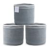 Recycled Cotton Rope Storage Cube Basket Plant Basket Multi Purpose Woven Cube Storage Organizer Shelves Closet Storage Bins Nursery Kids Room Organiz