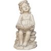 19.29' Tall Magnesium Oxide Angel Little Girl Statue Sculpture Art