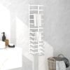Towel Rack White 9.4"x4.7"x37.8" Steel
