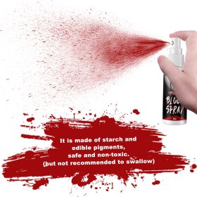 Halloween Blood Splatter, Easy To Use Blood Effects Makeup Kit, Reusable Blood Splatter And Cosplay Accessories For Adults, Zoombie