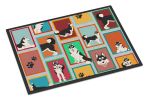 NEW Lots of Siberian Husky Doormat Front Door Mat Indoor Outdoor Rugs for Entryway, Non Slip Washable Low Pile, 18H X 27W