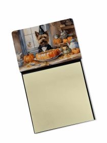 NEW Cairn Terrier Fall Kitchen Pumpkins Sticky Note Holder Refillable Dispenser Self-Sticky Note Pads, Memo Pads Blank Desk Accessories
