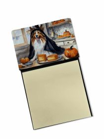 NEW Sheltie Fall Kitchen Pumpkins Sticky Note Holder Refillable Dispenser Self-Sticky Note Pads, Memo Pads Blank Desk Accessories