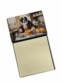 NEW Saint Bernard Fall Kitchen Pumpkins Sticky Note Holder Refillable Dispenser Self-Sticky Note Pads, Memo Pads Blank Desk Accessories