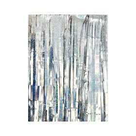 12 Packs 1m*2m Silver Multicolor Tinsel Foil Fringe Curtains Photo Booth Props for Engagement Bridal Shower Bachelorette