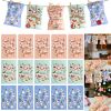 24Pcs Christmas Advent Calendar Bags Kit Envelope Shape Gift Bags with 1 to 24 Countdown Number Stickers Santa Claus Snowman Pattern Goodie Candy Trea