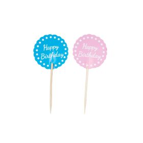 Happy Birthday Candle Happy Birthday Blue - Happy Birthday Candles8cm 12Pc - Birthday Party Happy Birthday Candle Happy Birthday Candle