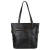 Evelyn Large Tote Shoulder Bag made with upcycled leather + premium vegan leather