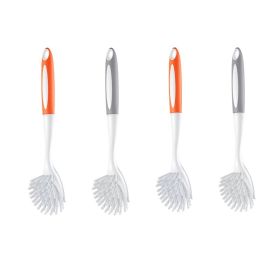 Dish Cleaning Brushes with Curved Bristles for Pots/Pans/Sink