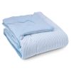 HGTV Cooling Throw Blanket Light Blue Stripe 50 x 70 inches