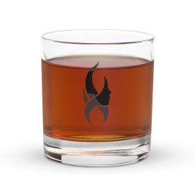 Elegant Whiskey Rocks Glass â€“ Artistic Face Design for Cocktail & Whiskey Lovers 10.5 oz