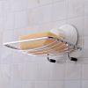 Wall Mount Suction Soap Dish Stainless Steel Bar Soap Holder Soap Box Bathroom Shower Room Kitchen Sponge Holder Soap Organizer Storage Tray