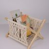 Xemussa 1pc Newspaper Baskets, Magazine Rack, Cotton Rope Woven Magazine Holder, Standing Boho Basket, Book Basket for Newspapers, Magazines, Books