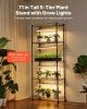 VEVOR Plant Shelf with Grow Light, 5-Tier Indoor Plant Stand, 71 in Tall Plants Display Rack with Wheels & 4/9/14H Timer
