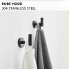 8-Pieces Black Bathroom Accessories Set, Stainless Steel Bathroom Hardware Set, Bath Towel Bar Set, Towel Racks for Bathroom Wall Mounted.