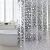 3D Pebble Pattern Shower Curtain Liner â€“ Heavy-Duty PEVA Material with Magnets, 71x71 Inches, Perfect for Shower Stalls & Bathtubs