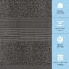 Resort Collection Soft Bath Sheet Towels 35x70 inch Oversize Large Luxury Hotel Plush & Absorbent Cotton Bath Sheet 2 Pack Charcoal Color