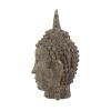 6.5x6.3x12" Meditating Buddha Head Sculpture, Large