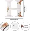 Large Wooden Letters 12 Inch Rustic Wooden Letters H for Wall Decor Home Wood Letters Sunflower Big Wood Wall Letters Decor for Living Room Bedroom Pa