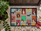 NEW Lots of Liver English Springer Spaniel Doormat Front Door Mat Indoor Outdoor Rugs for Entryway, Non Slip Washable Low Pile, 18H X 27W