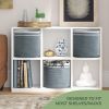 Recycled Cotton Rope Storage Cube Basket Plant Basket Multi Purpose Woven Cube Storage Organizer Shelves Closet Storage Bins Nursery Kids Room Organiz