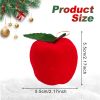12Pcs Mini Christmas Apple Ornament 2.1in Foam Red Apple Ball Ornament Pendants Xmas Tree Hanging Decorations for Holiday Party Supplies