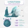 Baby Bath Seat for Sitting Babies Blue Non Slip Baby Bathtub Chair for 6 to 36 Months Comfortable Bath Seat for Infants and Toddlers
