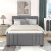 Full Upholstered Platform Bed with Trundle