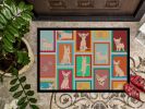 NEW Lots of Cream Chihuahua Doormat Front Door Mat Indoor Outdoor Rugs for Entryway, Non Slip Washable Low Pile, 18H X 27W