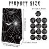 12PCS Gift Bags with 12PCS Sealing Stickers Cookies Goodies Paper Treat Bags Black Spider Web Favors Gift Wrapping Bags for Holiday Birthday Party Sup