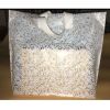 White Lace - 50 Pieces Plastic Gift Bags Boutique Bags Merchandise Shopping Bags