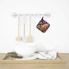 Colorful Lilies Pair of Pot Holders Kitchen Heat Resistant Pot Holders Sets Oven Hot Pads for Cooking Baking BBQ, 7 1/2 x 7 1/2