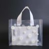 45 Pcs Daisy Clear Plastic Merchandise Bag Clothing Shopping Bags