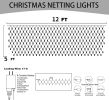 Dazzle Bright Christmas 360 LED Net Lights, 12FT x 5 FT Connectable Waterproof String Lights with 8 Modes