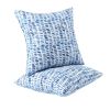 2 Pack Outdoor Throw Pillows, Patio Cushions Simulated Straw Weaving Strip)for Garden, Porch