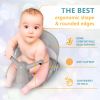 Baby Bath Seat for Sitting Babies Grey Non Slip Baby Bathtub Chair for 6 to 36 Months Comfortable Bath Seat for Infants and Toddlers