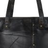 Evelyn Large Tote Shoulder Bag made with upcycled leather + premium vegan leather